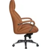 Bürostuhl Echtleder Caramel 120 kg