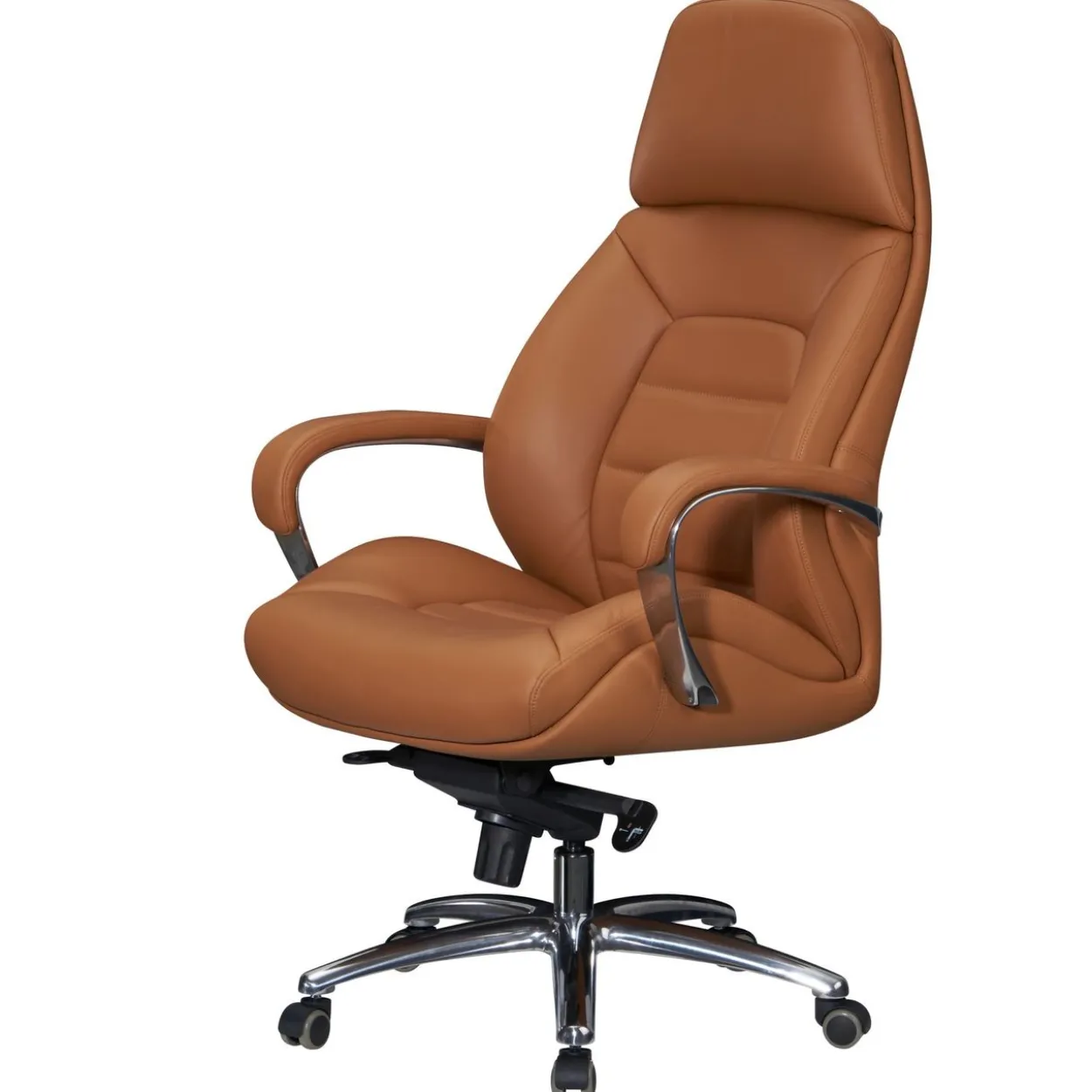 Bürostuhl Echtleder Caramel 120 kg