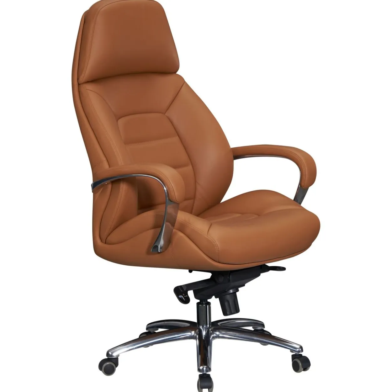 Bürostuhl Echtleder Caramel 120 kg