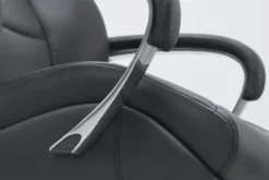 Bürostuhl Echtleder Schwarz 120 kg