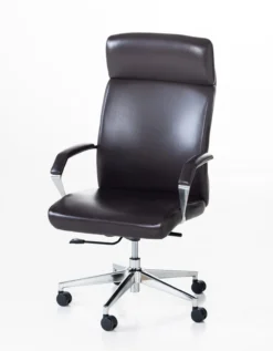 Bürostuhl mit gepolsterter Armlehne - Braun