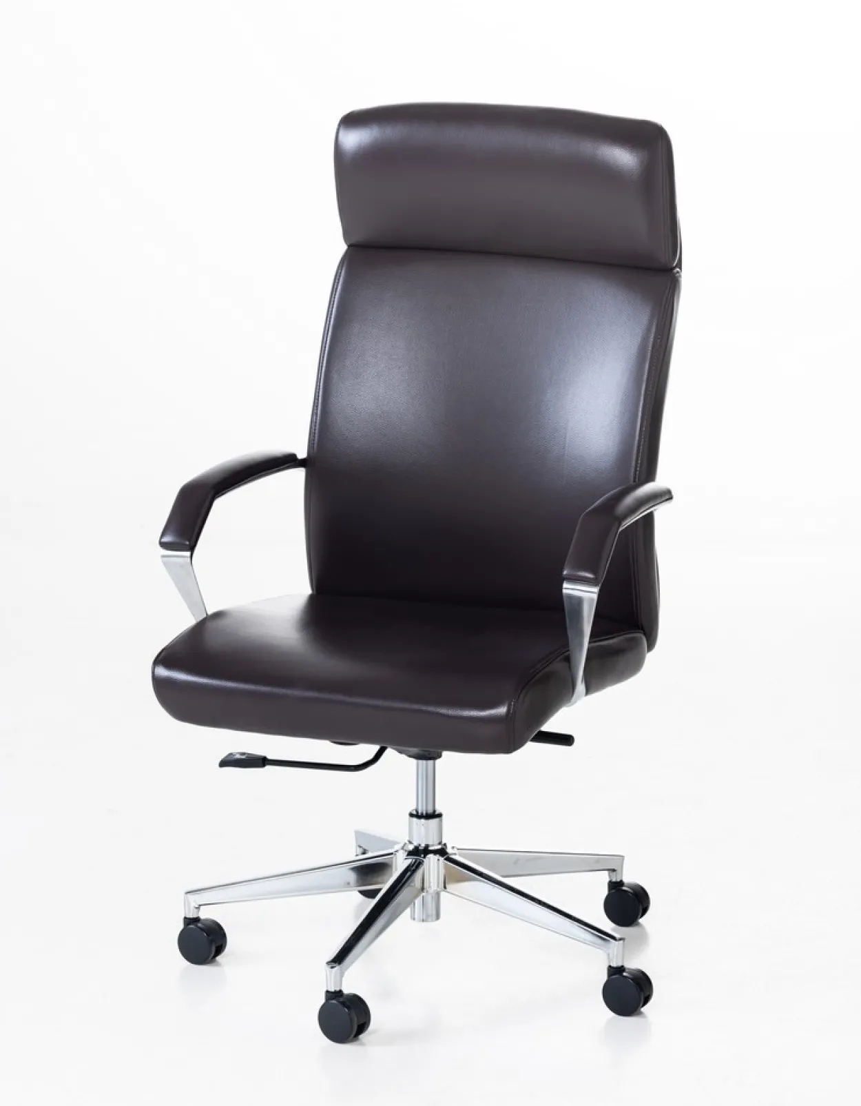 Bürostuhl mit gepolsterter Armlehne - Braun