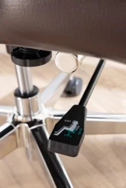 Bürostuhl mit gepolsterter Armlehne - Braun