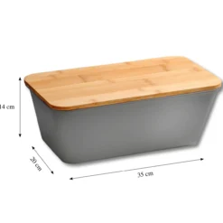 Brotbox, Kunststoff (PP), grau