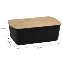 Brotbox, Kunststoff (PP), schwarz