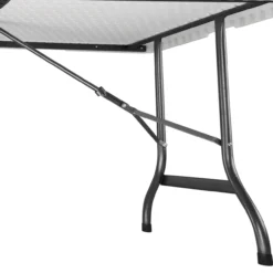 Buffettisch Kunststoff, 183x76x74 cm, weiß