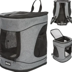 Cadoca Haustierrucksack Grau 41x30x31cm