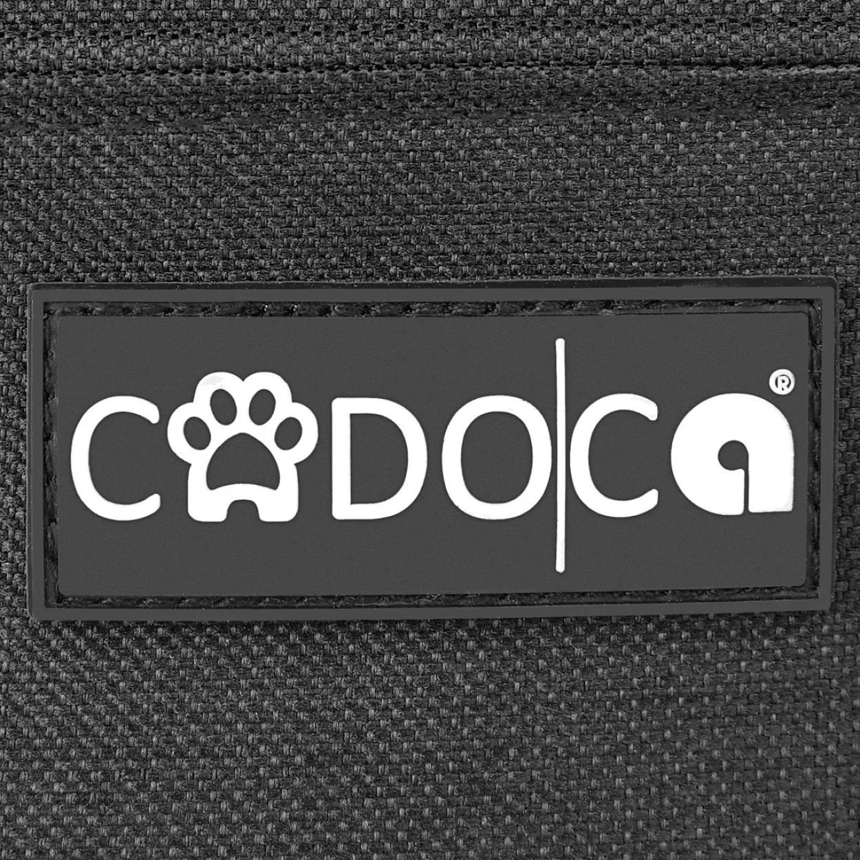 Cadoca Haustierrucksack Schwarz 41x30x31cm