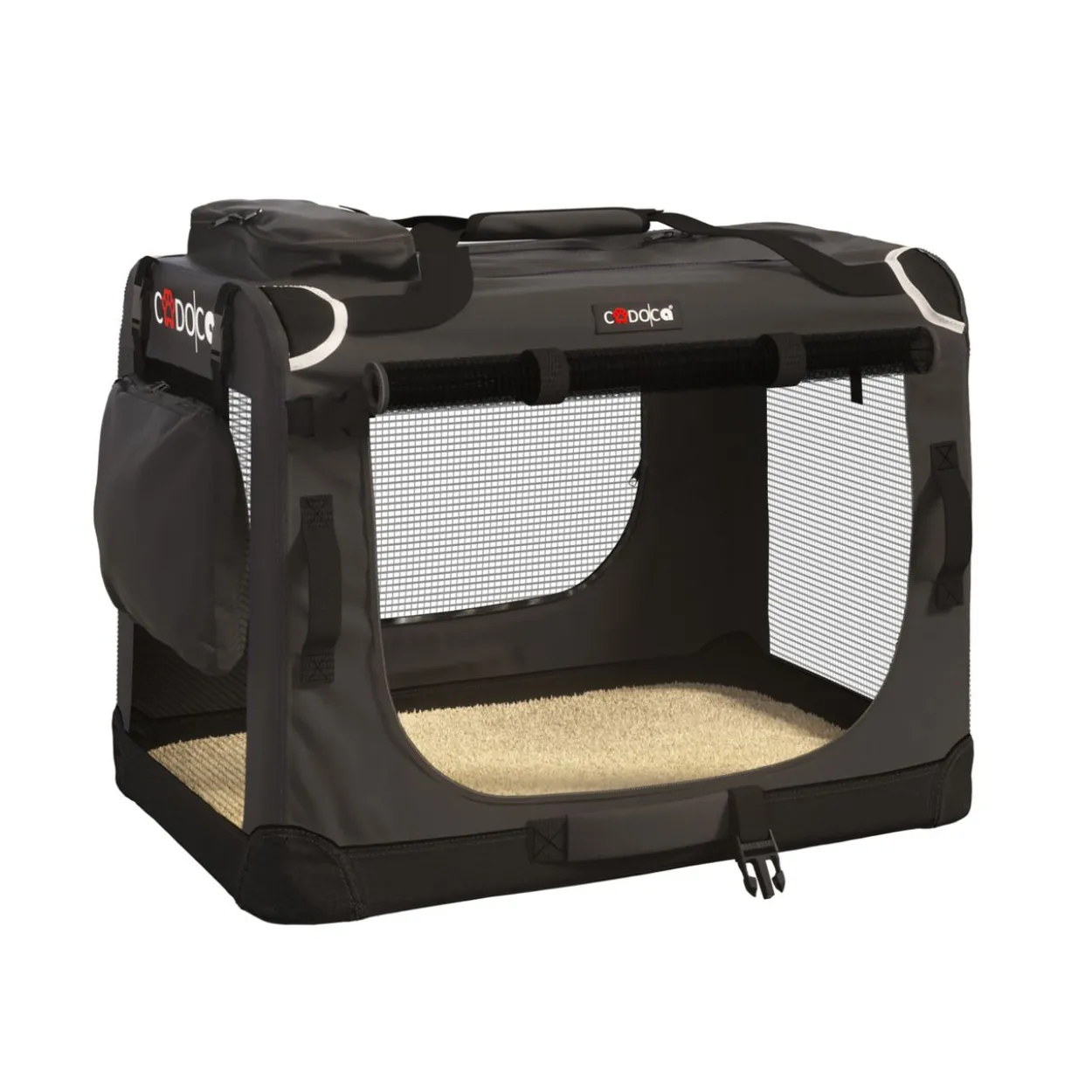 Cadoca Tiertransportbox M 60x42x44cm anthrazit