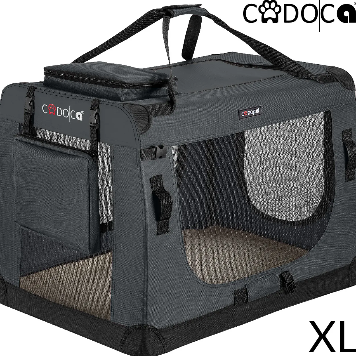 Cadoca Tiertransportbox XL 82x58x58cm anthrazit