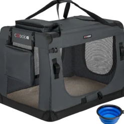Cadoca Tiertransportbox XL 82x58x58cm anthrazit