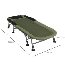 Campingbett Feldbett klappbar Reisebett bis 180kg belastbar Oxford Grün