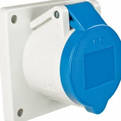 Camping CEE Anbaudose 3-polig Lochmaß 60 x 60 mm Flansch 75 x 75 mm 230 V 16 A IP44