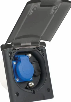 Camping CEE Einbausteckdose mit 1x Schukosteckdose 2x SAT-Steckdose, 1x 12 V DC Steckdose