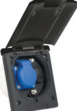 Camping CEE Einbausteckdose mit 1x Schukosteckdose 2x SAT-Steckdose, 1x 12 V DC Steckdose