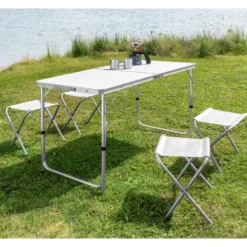 Camping Klappbarer Tisch Set 5-tlg.