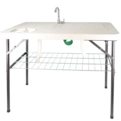 Campingtisch mit zwei Spülbecken