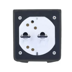 Caravan Vorzeltsteckdose USB/SAT IP44 anthrazit ähnlich RAL7012