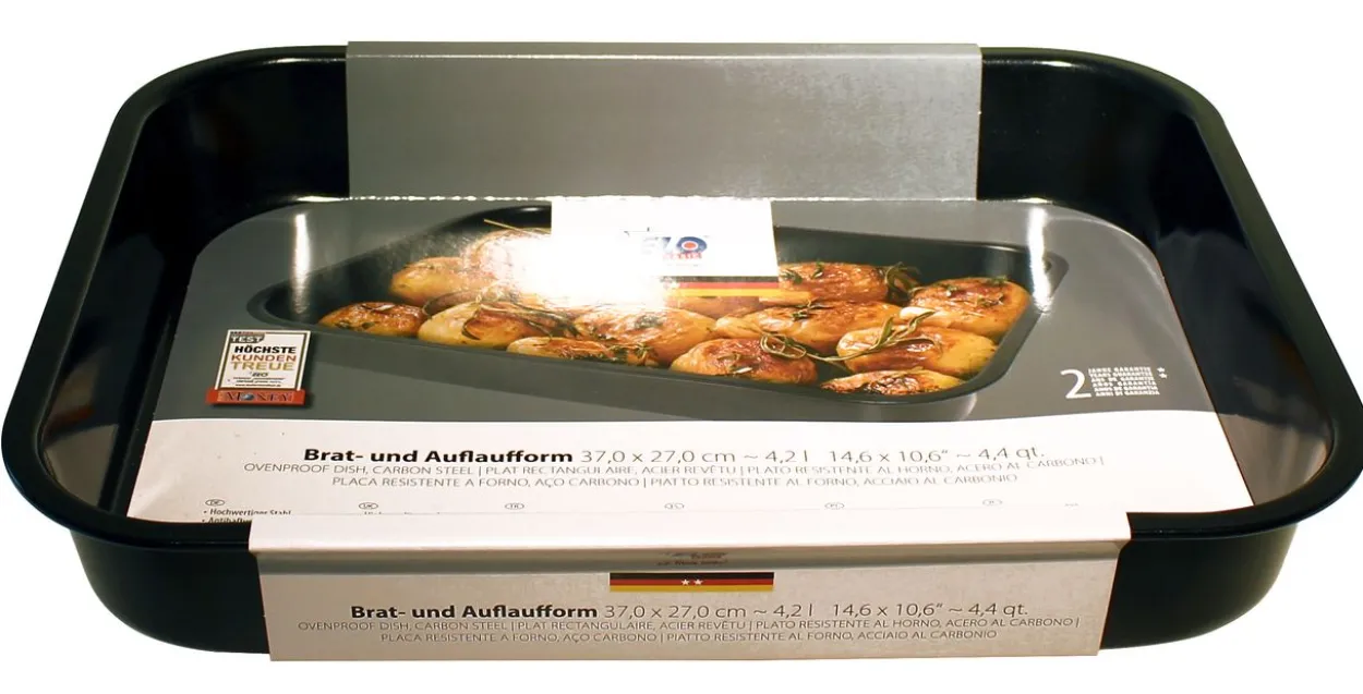 Carbon Brat- und Auflaufform 37cm