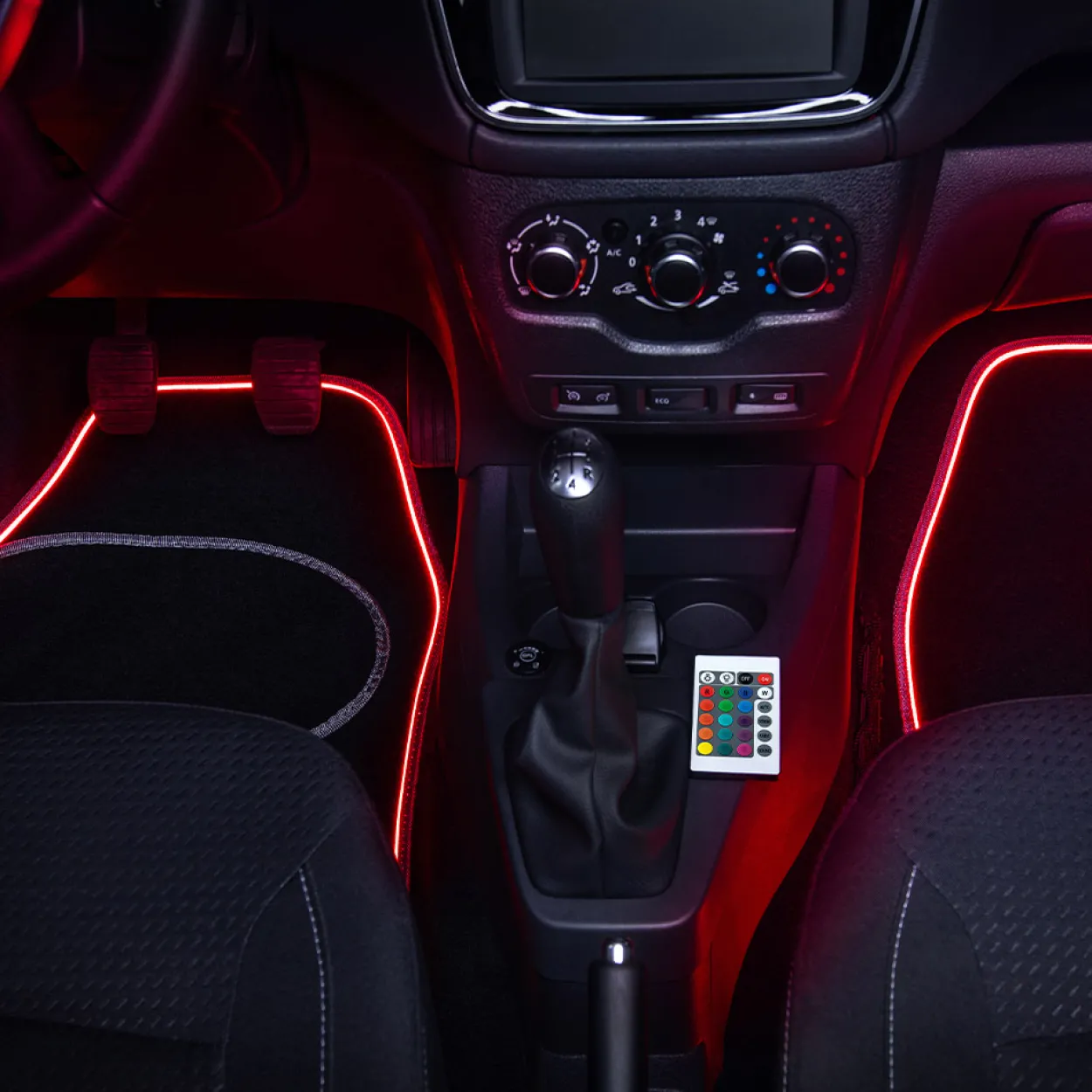 Car Comfort LED-Autoteppich - 2-teilig