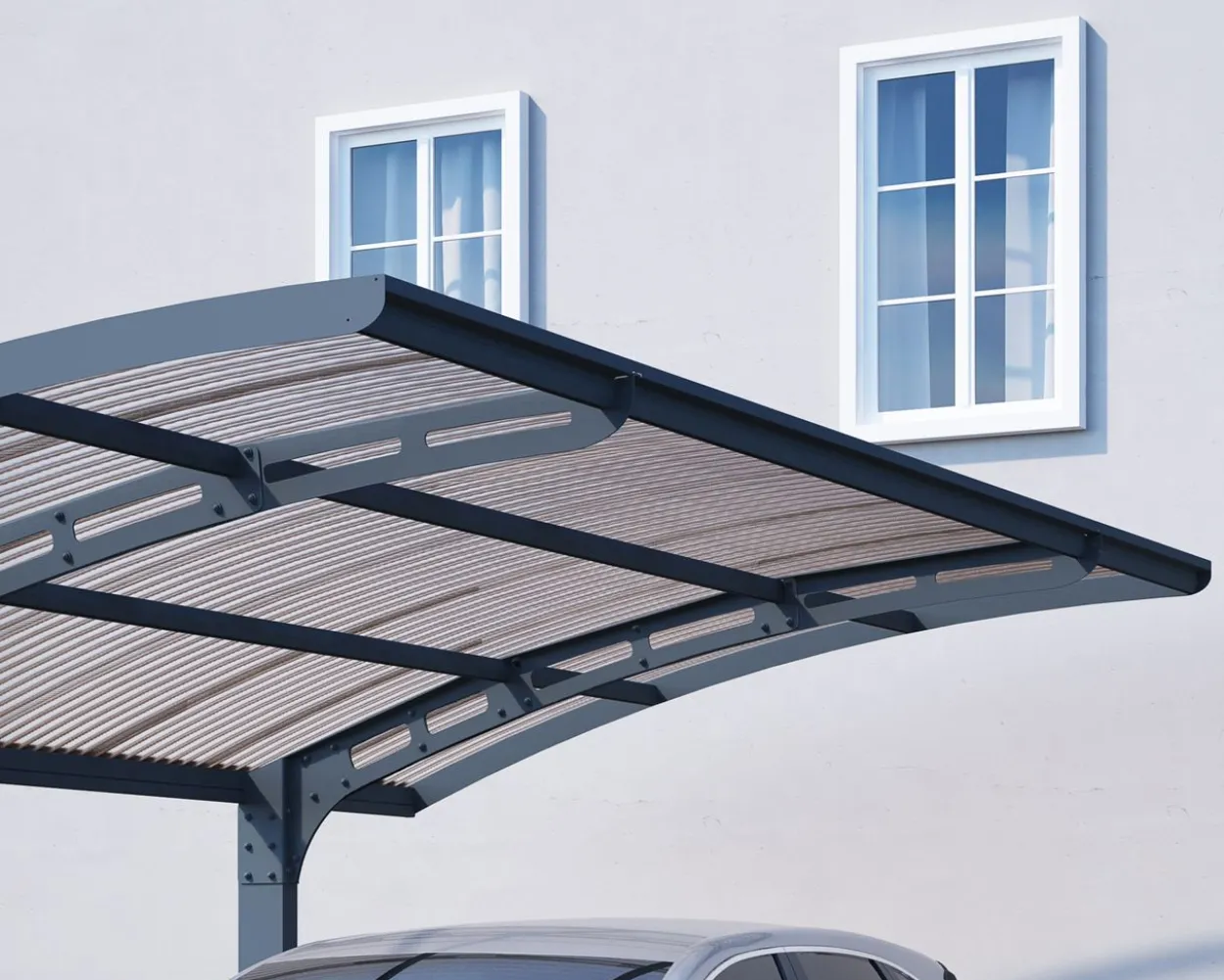 Carport Arizona Wave 495 x 289 cm Anthrazit