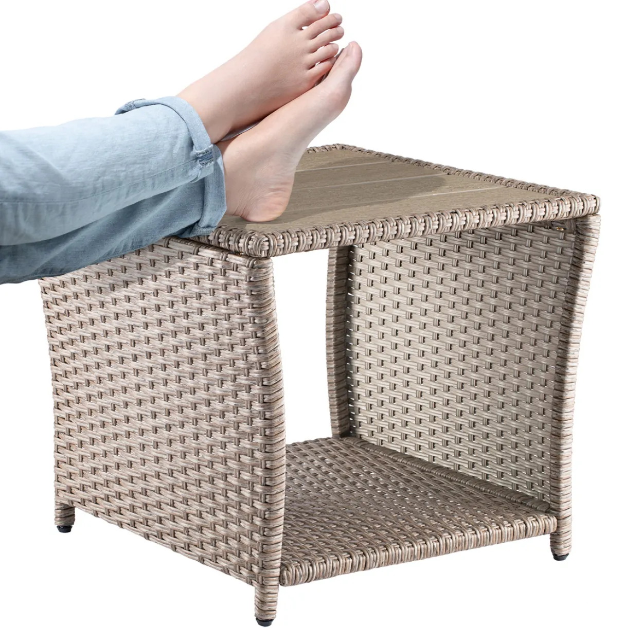 Casaria Beistelltisch 45x45x40cm creme