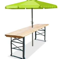 Casaria Bierzelttisch 170x50x75-105cm höhenverstellbar