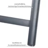 Casaria Gartenstuhl Bern Premium 2er-Set Anthrazit gepolstert