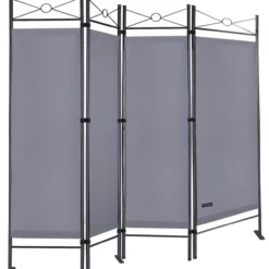 Casaria Paravent Anthrazit 180x163cm