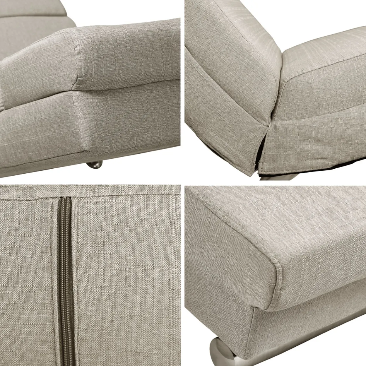 Casaria Relaxliege London Sand Webstoff