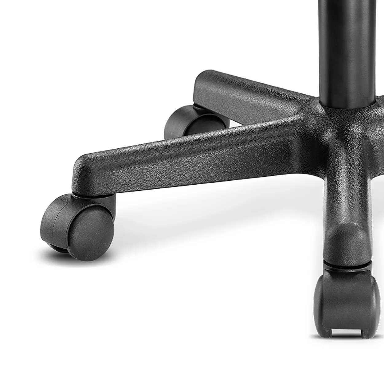 Casaria Rollhocker Kunstleder Grau 360° drehbar