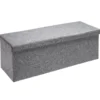 Casaria Sitzbank Hellgrau 115x38x38cm mit Klappdeckel