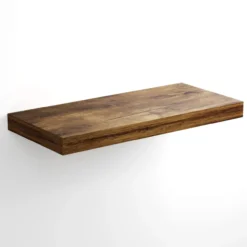 Casaria Wandregal Schweberegal 50cm Eiche dunkel + Halterung