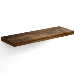 Casaria Wandregal Schweberegal 70cm Eiche dunkel + Halterung