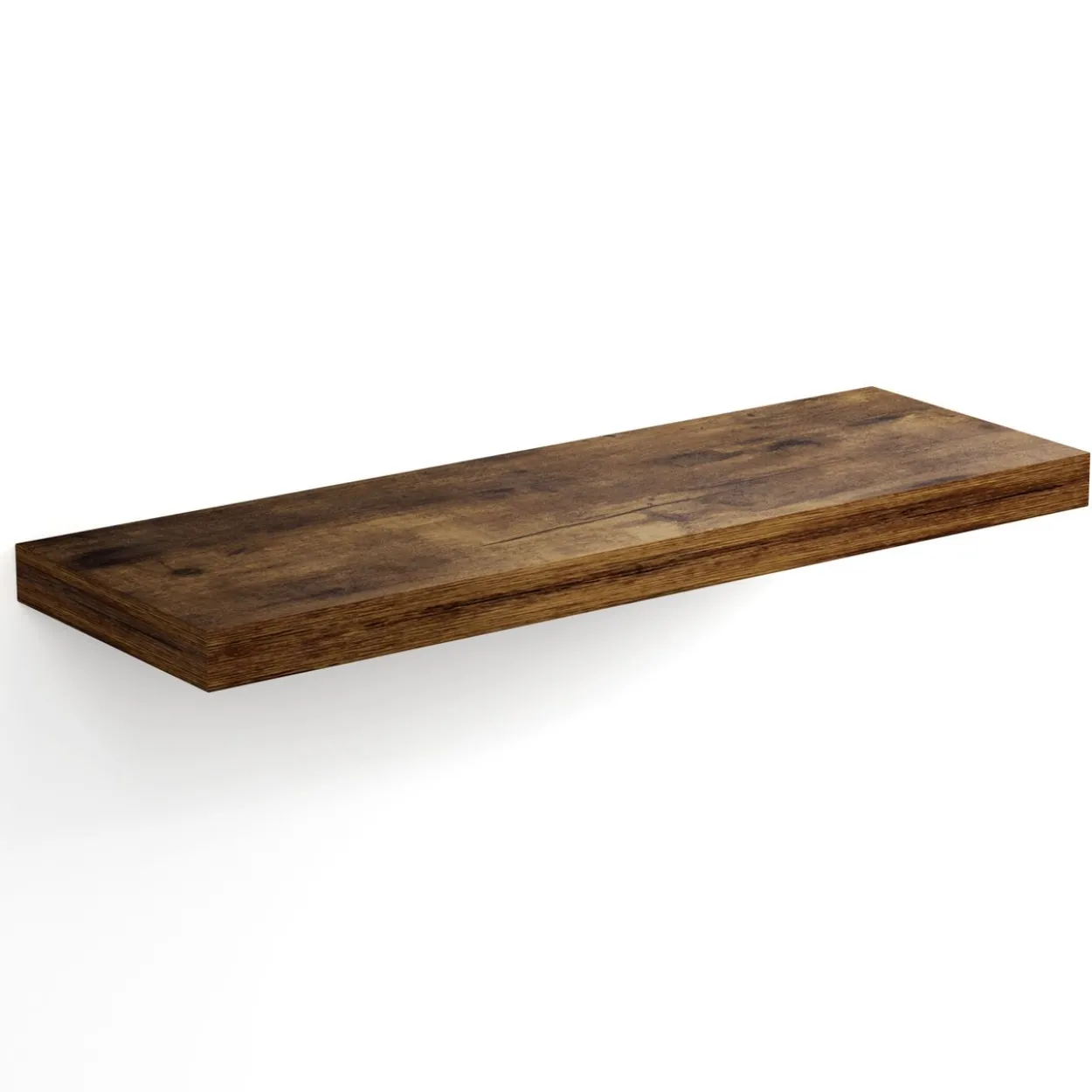 Casaria Wandregal Schweberegal 70cm Eiche dunkel + Halterung
