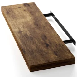 Casaria Wandregal Schweberegal 70cm Eiche dunkel + Halterung