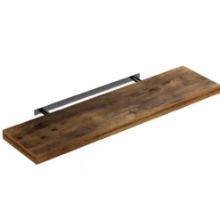 Casaria Wandregal Schweberegal 90cm Eiche dunkel + Halterung