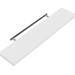Casaria Wandregal Schweberegal 110cm weiß + Halterung