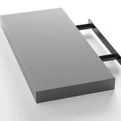 Casaria Wandregal Schweberegal 50cm grau + Halterung