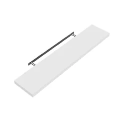 Casaria Wandregal Schweberegal 50cm weiß + Halterung