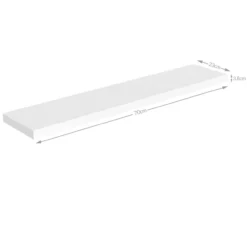 Casaria Wandregal Schweberegal 70cm weiß + Halterung