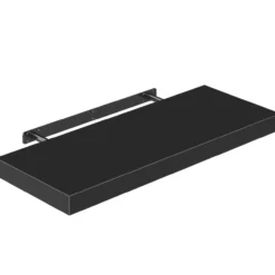 Casaria Wandregal Schweberegal 70cm schwarz + Halterung