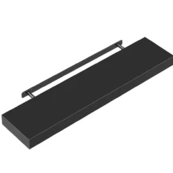 Casaria Wandregal Schweberegal 90cm schwarz + Halterung
