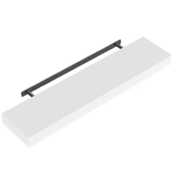 Casaria Wandregal Schweberegal 90cm weiß + Halterung