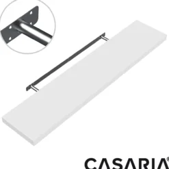Casaria Wandregal Schweberegal 90cm weiß + Halterung