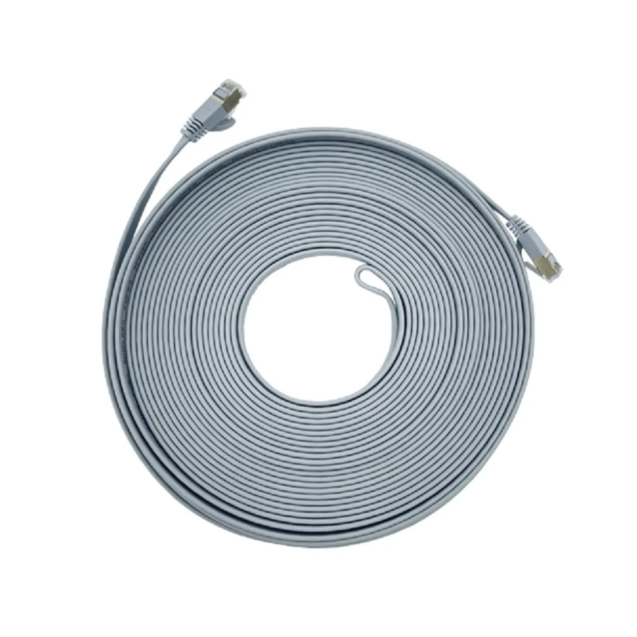 CAT7 Patchkabel Netzwerkkabel grau 30m flach