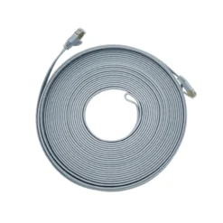 CAT7 Patchkabel Netzwerkkabel grau 30m flach