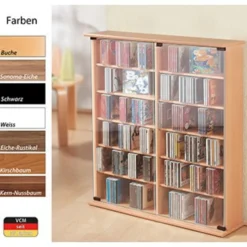 CD/DVD Regal Roma, schwarz