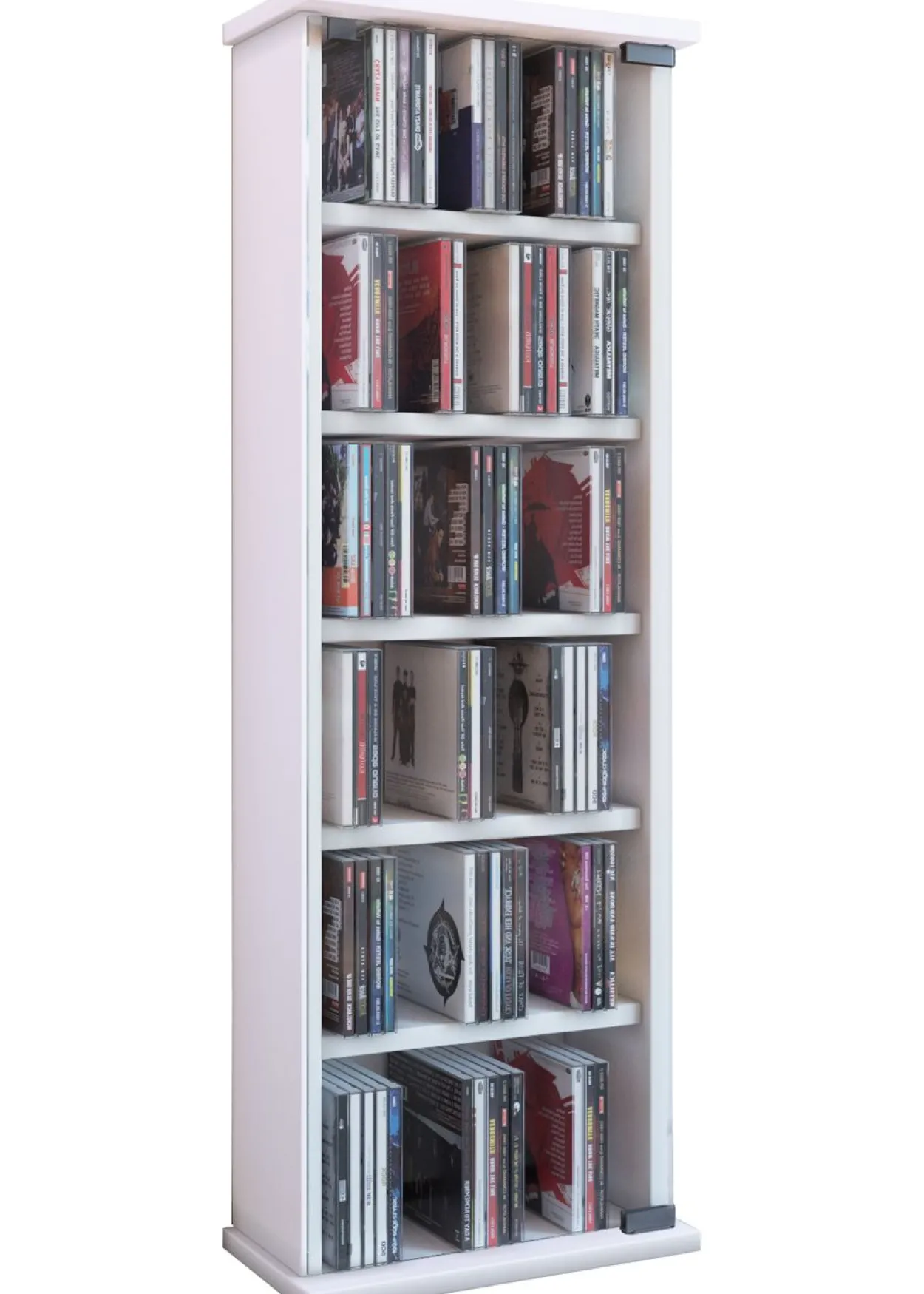 CD/DVD Regal Vetro - weiß