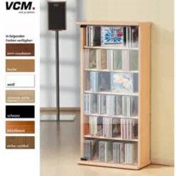CD/DVD Regal Vetro - weiß